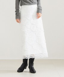 Demi-Luxe BEAMS | 【1/15再値下げ】スカラレース タイトスカート(スカート)