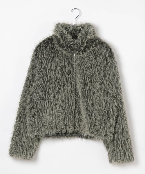 3.3 Field Trip （3.3フィールドトリップ）の「3.3 Field Trip／モコモコファージャケット（ブルゾン・レディース・グレー/ブラウン・FREE）」の9枚目の写真