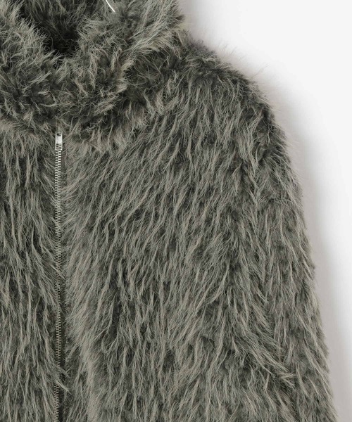 3.3 Field Trip （3.3フィールドトリップ）の「3.3 Field Trip／モコモコファージャケット（ブルゾン・レディース・グレー/ブラウン・FREE）」の13枚目の写真