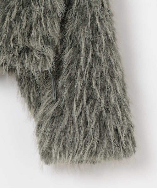 3.3 Field Trip （3.3フィールドトリップ）の「3.3 Field Trip／モコモコファージャケット（ブルゾン・レディース・グレー/ブラウン・FREE）」の14枚目の写真