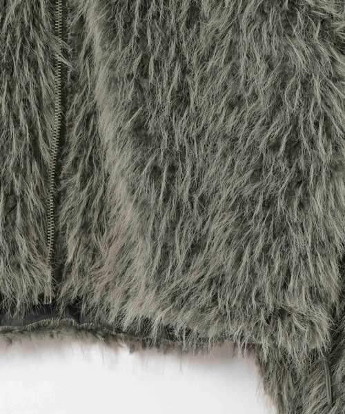 3.3 Field Trip （3.3フィールドトリップ）の「3.3 Field Trip／モコモコファージャケット（ブルゾン・レディース・グレー/ブラウン・FREE）」の15枚目の写真