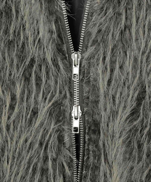 3.3 Field Trip （3.3フィールドトリップ）の「3.3 Field Trip／モコモコファージャケット（ブルゾン・レディース・グレー/ブラウン・FREE）」の18枚目の写真