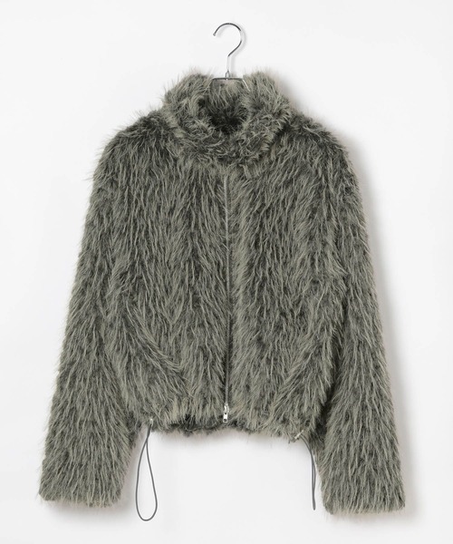 3.3 Field Trip （3.3フィールドトリップ）の「3.3 Field Trip／モコモコファージャケット（ブルゾン・レディース・グレー/ブラウン・FREE）」の20枚目の写真