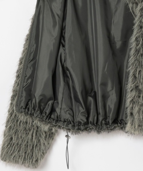 3.3 Field Trip （3.3フィールドトリップ）の「3.3 Field Trip／モコモコファージャケット（ブルゾン・レディース・グレー/ブラウン・FREE）」の21枚目の写真