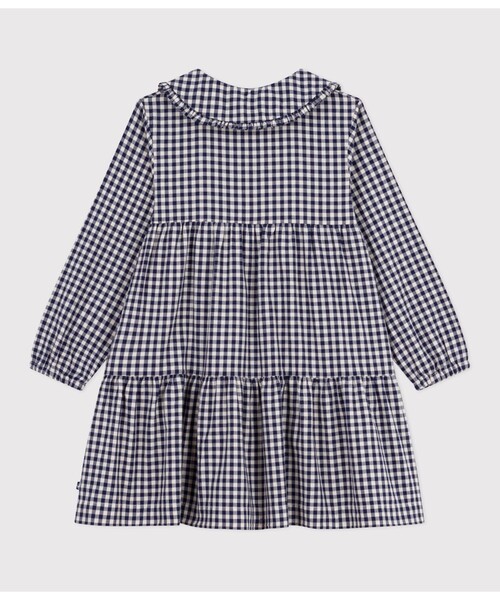 PETIT BATEAU(プチバトー)の「ワンピース(ワンピース・キッズ・ホワイト×ブルー・3YEAR/4YEAR/5YEAR)」の2枚目の写真