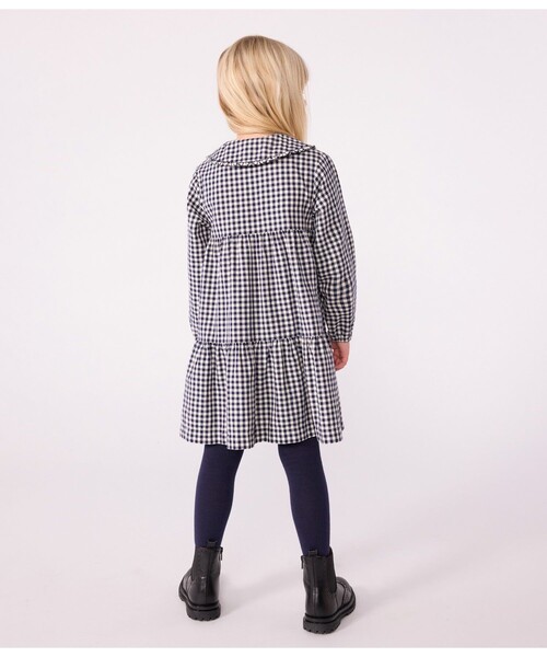 PETIT BATEAU(プチバトー)の「ワンピース(ワンピース・キッズ・ホワイト×ブルー・3YEAR/4YEAR/5YEAR)」の5枚目の写真