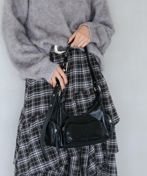PAGEBOY(ページボーイ)の「ヴィンテージアウトポケットBAG(ショルダーバッグ・レディース・レッド/ブラウン系その他/ブラック・FREE)」の12枚目の写真