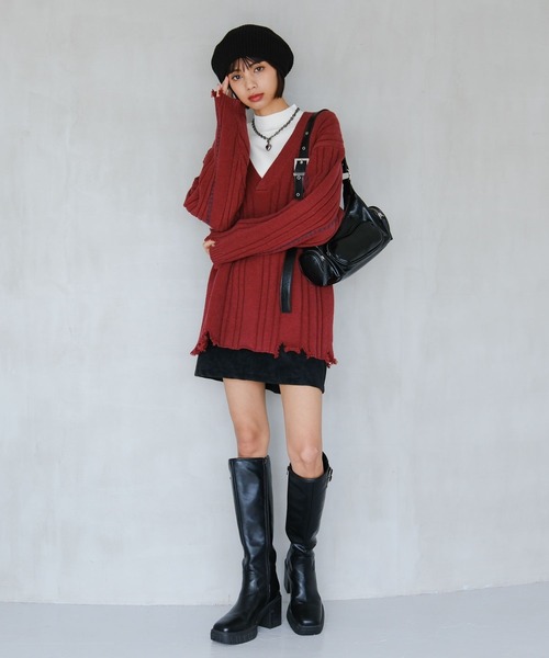 PAGEBOY(ページボーイ)の「ヴィンテージアウトポケットBAG(ショルダーバッグ・レディース・レッド/ブラウン系その他/ブラック・FREE)」の7枚目の写真