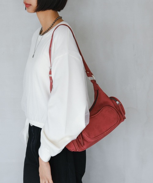 PAGEBOY(ページボーイ)の「ヴィンテージアウトポケットBAG(ショルダーバッグ・レディース・レッド/ブラウン系その他/ブラック・FREE)」の22枚目の写真