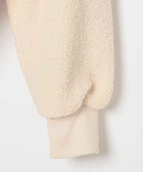 BAYFLOW（ベイフロー）の「[異素材で楽しめる]ボアリバーシブルブルゾン（ブルゾン・レディース・ブラック/ブラウン/オフホワイト・SMALL/MEDIUM）」の15枚目の写真