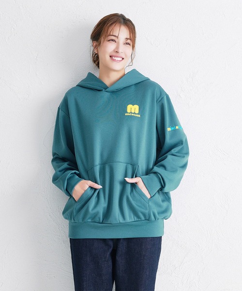 MIKI HOUSE(ミキハウス)の「【WEB限定】裏起毛ダンボールニットフーディー(大人用)(パーカー・レディース・ホワイト/ブラック/ブルー・L(175-185cm)/M(165-175cm)/S(155-165cm))」の3枚目の写真