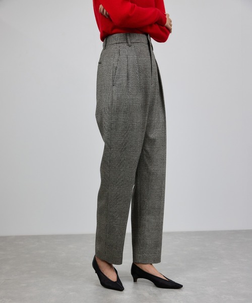 ROPE'（ロペ）の「ウールレーヨンクラシック2タックパンツ(ヘリンボーン/グレンチェック)/セットアップ対応（その他パンツ・レディース・ブラック系その他2/ブラック系その他・40/38/36）」の13枚目の写真