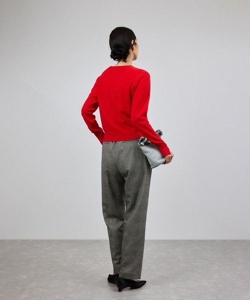 ROPE'（ロペ）の「ウールレーヨンクラシック2タックパンツ(ヘリンボーン/グレンチェック)/セットアップ対応（その他パンツ・レディース・ブラック系その他2/ブラック系その他・40/38/36）」の16枚目の写真