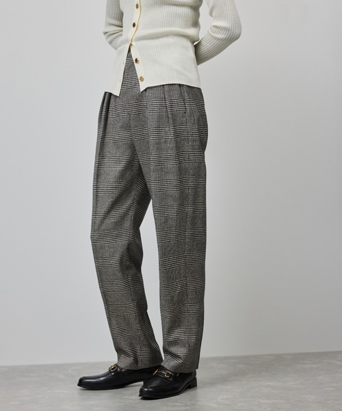 ROPE'（ロペ）の「ウールレーヨンクラシック2タックパンツ(ヘリンボーン/グレンチェック)/セットアップ対応（その他パンツ・レディース・ブラック系その他2/ブラック系その他・40/38/36）」の17枚目の写真