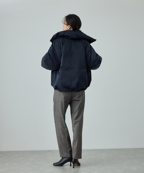 ROPE'（ロペ）の「ウールレーヨンクラシック2タックパンツ(ヘリンボーン/グレンチェック)/セットアップ対応（その他パンツ・レディース・ブラック系その他2/ブラック系その他・40/38/36）」の7枚目の写真