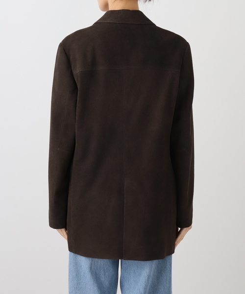 journal standard L'essage（ジャーナルスタンダードレサージュ）の「スウェードジャケット（テーラードジャケット・レディース・ブラウン・FREE）」の12枚目の写真
