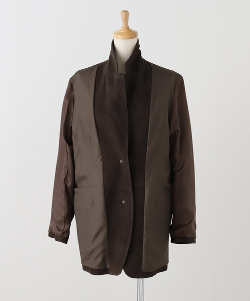 journal standard L'essage（ジャーナルスタンダードレサージュ）の「スウェードジャケット（テーラードジャケット・レディース・ブラウン・FREE）」の17枚目の写真