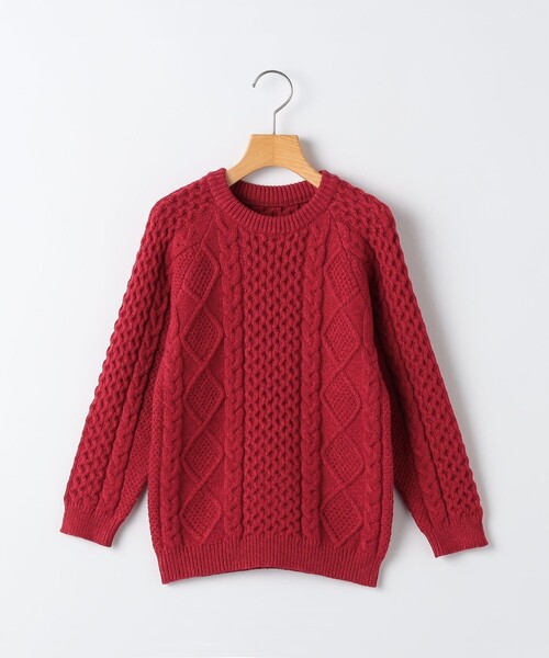 セール】SHIPS KIDS:80～90cm /〈洗濯機可能〉ケーブル ニット（ニット