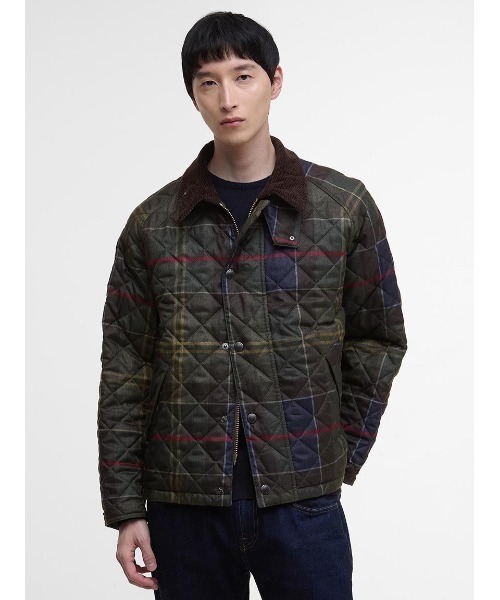 TRANSPORT / トランスポート】タータンチェック キルティング ブルゾン