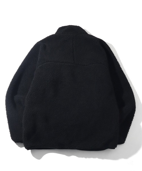 FIRST DOWN(ファーストダウン)の「【FIRST DOWN/ファーストダウン】 BOA JKT / タンブリングボア ジャケット(ブルゾン・メンズ・ブラック/ライトベージュ・L/M/S/XL)」の5枚目の写真