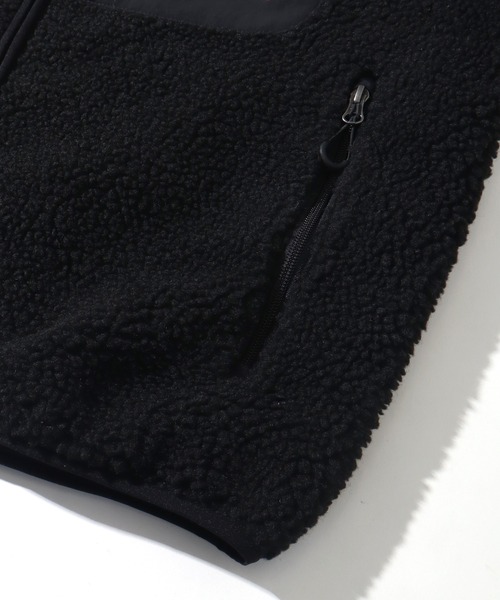 FIRST DOWN(ファーストダウン)の「【FIRST DOWN/ファーストダウン】 BOA JKT / タンブリングボア ジャケット(ブルゾン・メンズ・ブラック/ライトベージュ・L/M/S/XL)」の10枚目の写真