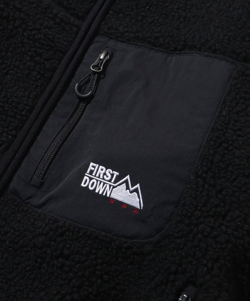 FIRST DOWN(ファーストダウン)の「【FIRST DOWN/ファーストダウン】 BOA JKT / タンブリングボア ジャケット(ブルゾン・メンズ・ブラック/ライトベージュ・L/M/S/XL)」の12枚目の写真