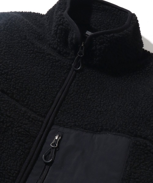 FIRST DOWN(ファーストダウン)の「【FIRST DOWN/ファーストダウン】 BOA JKT / タンブリングボア ジャケット(ブルゾン・メンズ・ブラック/ライトベージュ・L/M/S/XL)」の13枚目の写真