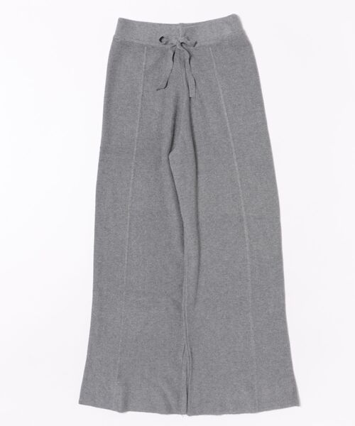 L LABEL(エルラベル)の「センターラインサーマルニットパンツ(その他パンツ・レディース・ブラック/ベージュ/グレー/ホワイト/ピンク・FREE)」の3枚目の写真