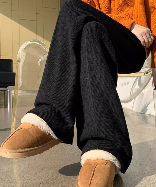 L LABEL(エルラベル)の「センターラインサーマルニットパンツ(その他パンツ・レディース・ブラック/ベージュ/グレー/ホワイト/ピンク・FREE)」の18枚目の写真