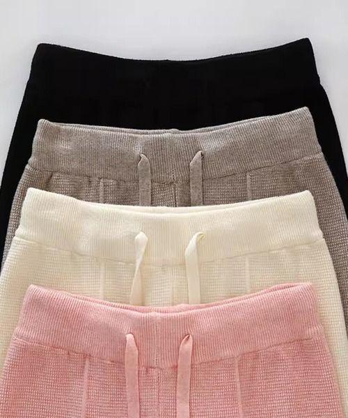 L LABEL(エルラベル)の「センターラインサーマルニットパンツ(その他パンツ・レディース・ブラック/ベージュ/グレー/ホワイト/ピンク・FREE)」の20枚目の写真
