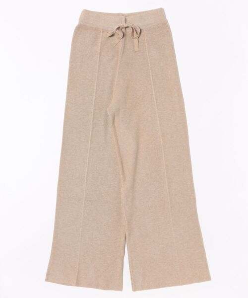L LABEL(エルラベル)の「センターラインサーマルニットパンツ(その他パンツ・レディース・ブラック/ベージュ/グレー/ホワイト/ピンク・FREE)」の8枚目の写真