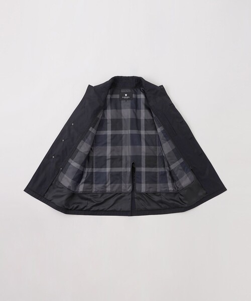 BLACK LABEL CRESTBRIDGE（ブラックレーベル・クレストブリッジ）の「シャドーチェックラミネートステンカラーコート（ステンカラーコート・メンズ・ブラック・M/XL/L）」の15枚目の写真