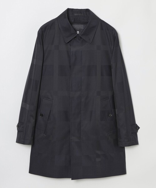 BLACK LABEL CRESTBRIDGE（ブラックレーベル・クレストブリッジ）の「シャドーチェックラミネートステンカラーコート（ステンカラーコート・メンズ・ブラック・M/XL/L）」の17枚目の写真