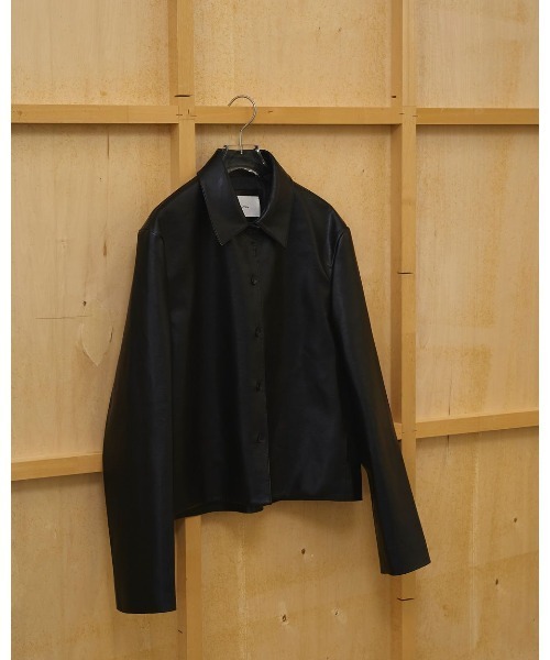 TODAYFUL（トゥデイフル）の「【TODAYFUL/トゥデイフル】Leather Shirts Jacket/レザーシャツジャケット（テーラードジャケット・レディース・ダークブラウン/ブラック・36/38）」の19枚目の写真