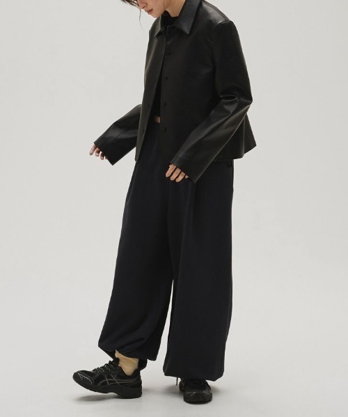 TODAYFUL（トゥデイフル）の「【TODAYFUL/トゥデイフル】Leather Shirts Jacket/レザーシャツジャケット（テーラードジャケット・レディース・ダークブラウン/ブラック・36/38）」の10枚目の写真