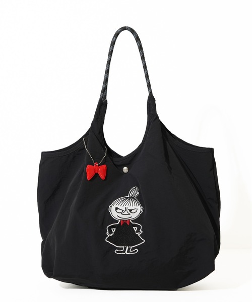 MOOMIN(ムーミン)の「【MOOMIN/ムーミン】 リトルミイ リボンチャーム付きトートバッグ B4サイズ対応(トートバッグ・レディース・ブラック・FREE)」の4枚目の写真