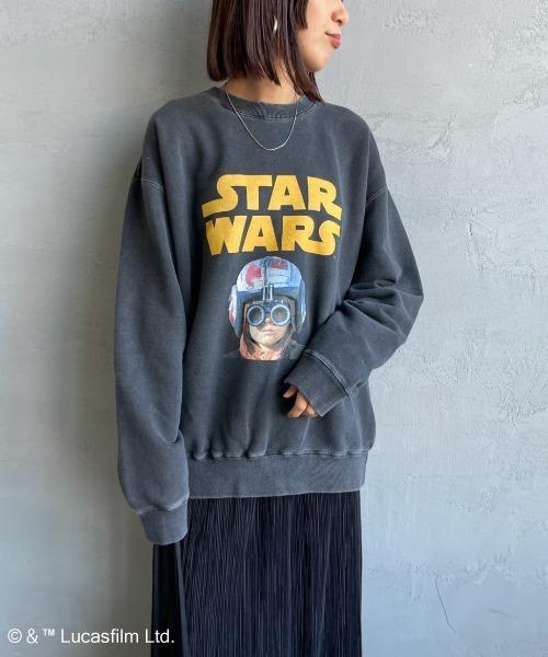 GOOD ROCK SPEED（グッドロックスピード）の「[GOOD ROCK SPEED/グッドロックスピード] 別注 / STAR WARS / ANAKIN SKYWALKER / プリントスウェット / ディズニー（スウェット・レディース・チャコールグレー・XL/L/M）」の15枚目の写真