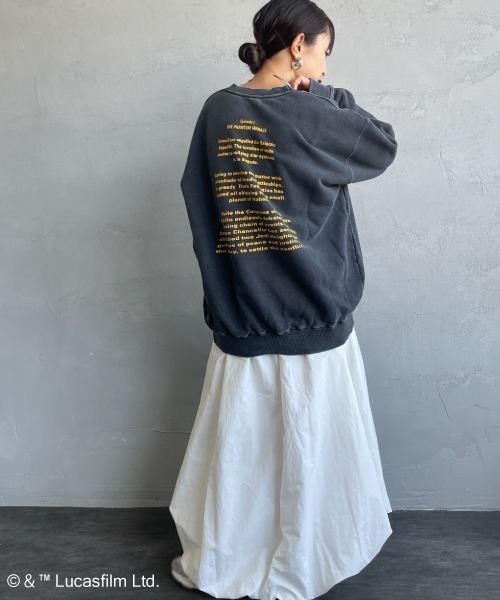 GOOD ROCK SPEED（グッドロックスピード）の「[GOOD ROCK SPEED/グッドロックスピード] 別注 / STAR WARS / ANAKIN SKYWALKER / プリントスウェット / ディズニー（スウェット・レディース・チャコールグレー・XL/L/M）」の3枚目の写真
