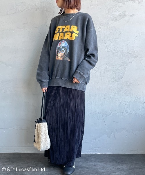 GOOD ROCK SPEED（グッドロックスピード）の「[GOOD ROCK SPEED/グッドロックスピード] 別注 / STAR WARS / ANAKIN SKYWALKER / プリントスウェット / ディズニー（スウェット・レディース・チャコールグレー・XL/L/M）」の4枚目の写真