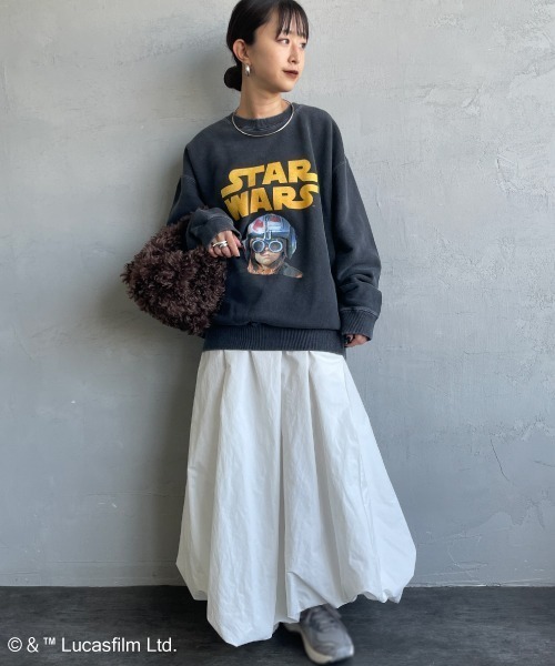 GOOD ROCK SPEED（グッドロックスピード）の「[GOOD ROCK SPEED/グッドロックスピード] 別注 / STAR WARS / ANAKIN SKYWALKER / プリントスウェット / ディズニー（スウェット・レディース・チャコールグレー・XL/L/M）」の9枚目の写真