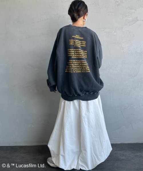 GOOD ROCK SPEED（グッドロックスピード）の「[GOOD ROCK SPEED/グッドロックスピード] 別注 / STAR WARS / ANAKIN SKYWALKER / プリントスウェット / ディズニー（スウェット・レディース・チャコールグレー・XL/L/M）」の11枚目の写真
