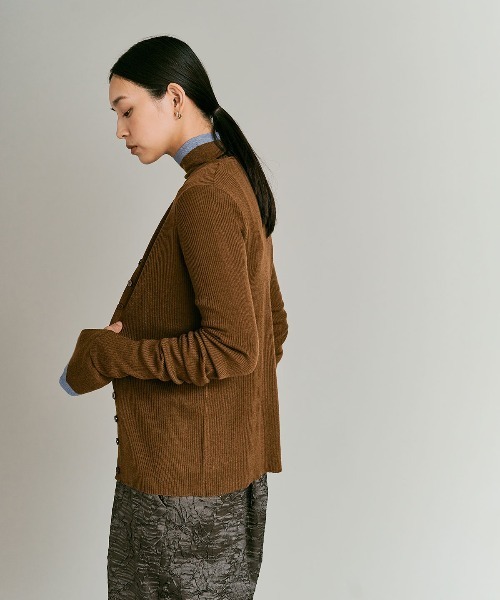 W:Huku(フーク)の「【W:Huku / ウールミックス ライトニット】ロングスリーブ カーディガン / Wool Blend Lightweight Knit Cardigan(ニット/セーター・レディース・ブラック/チャコール/ライトグレー/ブラウン・FREE)」の15枚目の写真