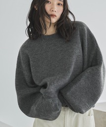 feepur | 【ハンドウォッシャブル】ダブルフェイスクロップドニット(ニット/セーター)