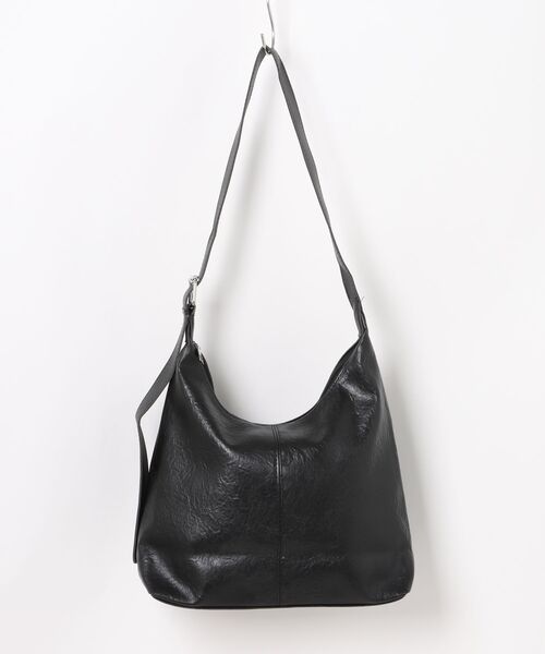 Burner(バーナー)の「【OKUOKU 0909】シンプル 大容量レザー バケツ型ショルダーバッグ oku-bag-15-13【RBTS】(ショルダーバッグ・レディース・ブラック・FREE)」の9枚目の写真