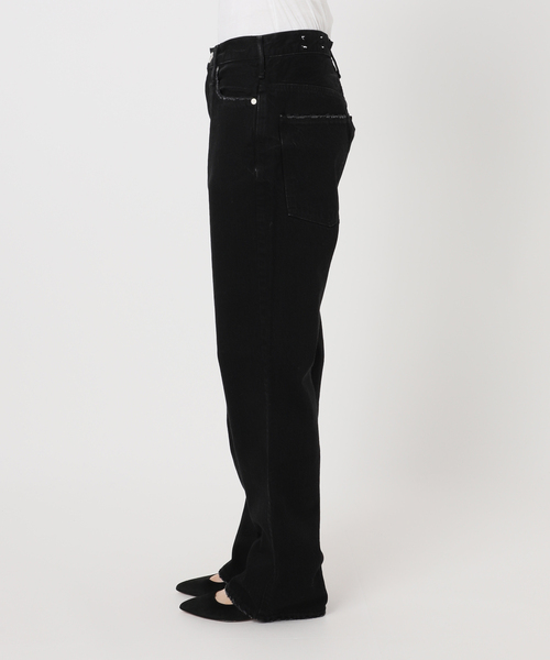 Spick & Span（スピックアンドスパン）の「upper hights/アッパーハイツ 別注THE HIM*（デニムパンツ・レディース・ブラック/ベージュ・23/26/25/24）」の19枚目の写真