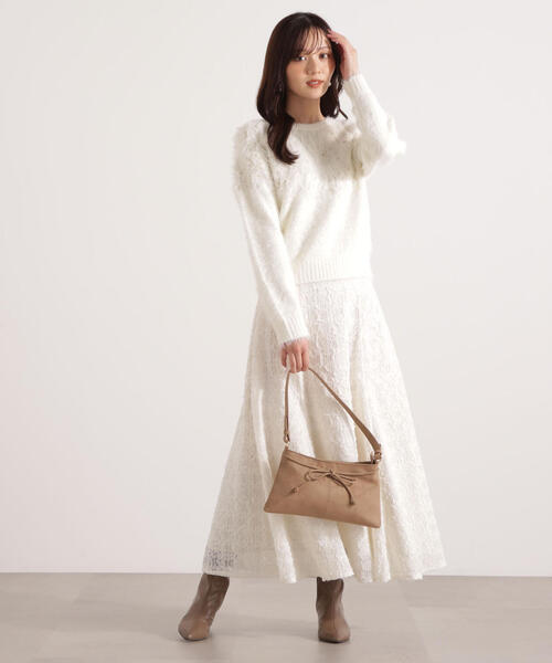 PROPORTION BODY DRESSING(プロポーションボディドレッシング)の「ラメ入り求心柄ニット / 1215270127(ニット/セーター・レディース・ベージュ/グレー/ホワイト系その他・FREE)」の19枚目の写真