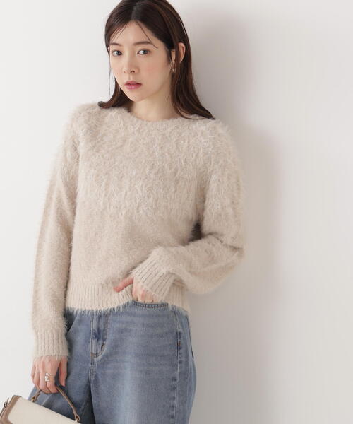 PROPORTION BODY DRESSING(プロポーションボディドレッシング)の「ラメ入り求心柄ニット / 1215270127(ニット/セーター・レディース・ベージュ/グレー/ホワイト系その他・FREE)」の15枚目の写真