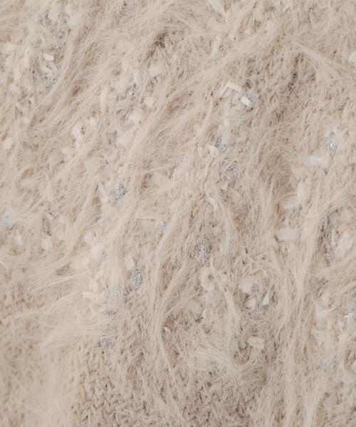 PROPORTION BODY DRESSING(プロポーションボディドレッシング)の「ラメ入り求心柄ニット / 1215270127(ニット/セーター・レディース・ベージュ/グレー/ホワイト系その他・FREE)」の4枚目の写真