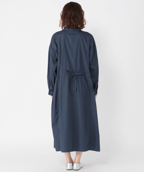 studio CLIP(スタディオクリップ)の「コットンバックドロストシャツワンピース(ワンピース・レディース・ベージュ/ネイビー/サックスブルー・FREE)」の14枚目の写真