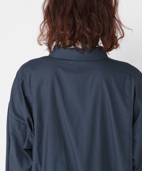 studio CLIP(スタディオクリップ)の「コットンバックドロストシャツワンピース(ワンピース・レディース・ベージュ/ネイビー/サックスブルー・FREE)」の21枚目の写真